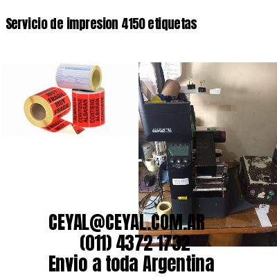 Servicio de impresion 4150 etiquetas