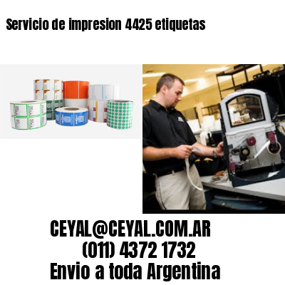 Servicio de impresion 4425 etiquetas