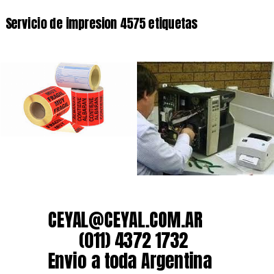 Servicio de impresion 4575 etiquetas