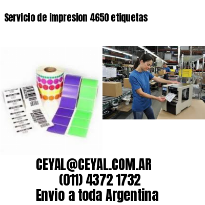 Servicio de impresion 4650 etiquetas