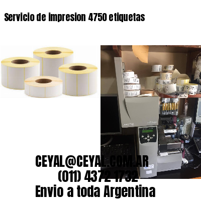 Servicio de impresion 4750 etiquetas