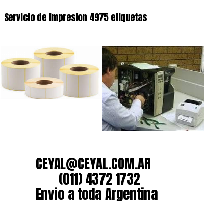 Servicio de impresion 4975 etiquetas
