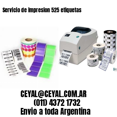Servicio de impresion 525 etiquetas