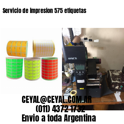 Servicio de impresion 575 etiquetas