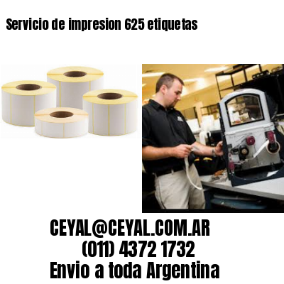 Servicio de impresion 625 etiquetas