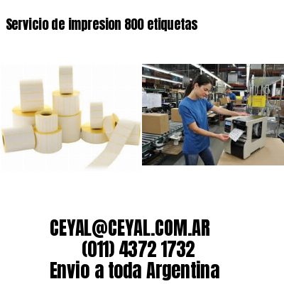 Servicio de impresion 800 etiquetas