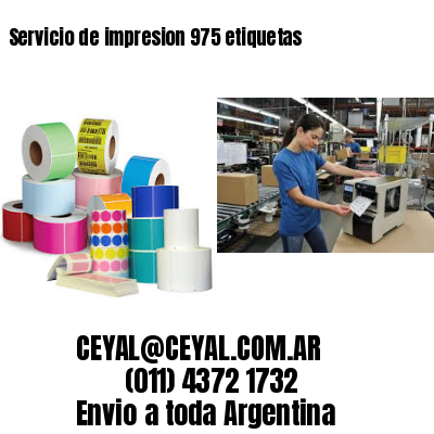 Servicio de impresion 975 etiquetas