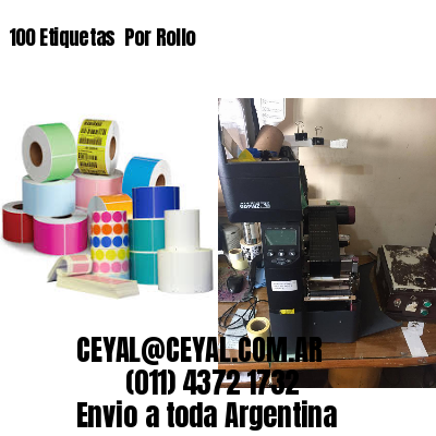 100 Etiquetas  Por Rollo