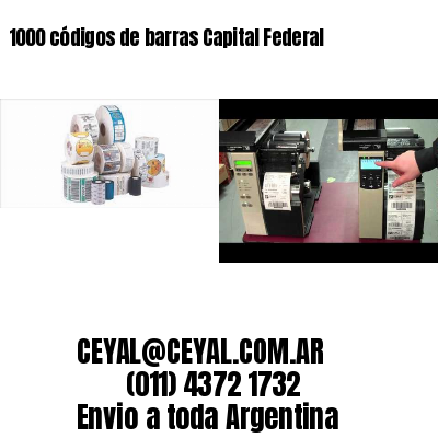 1000 códigos de barras Capital Federal