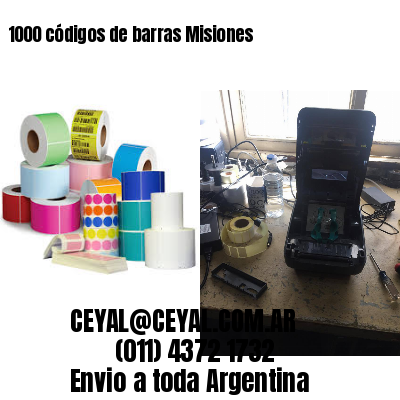1000 códigos de barras Misiones