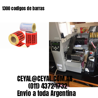 1300 codigos de barras