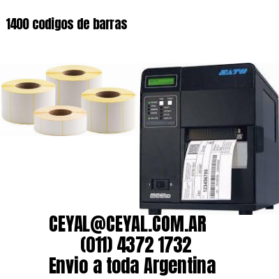 1400 codigos de barras