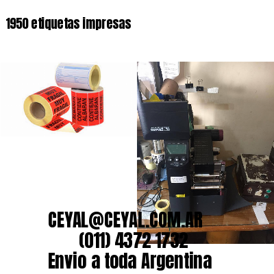 1950 etiquetas impresas