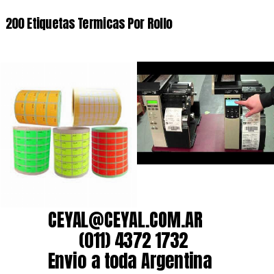 200 Etiquetas Termicas Por Rollo