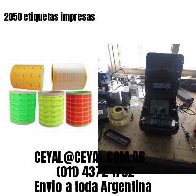 2050 etiquetas impresas