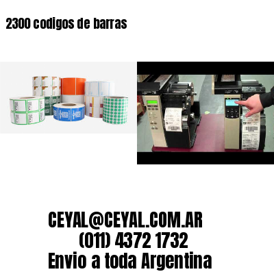 2300 codigos de barras