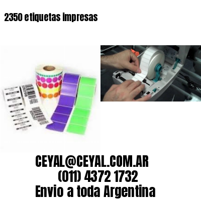 2350 etiquetas impresas