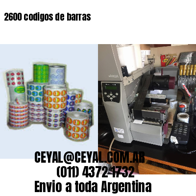 2600 codigos de barras
