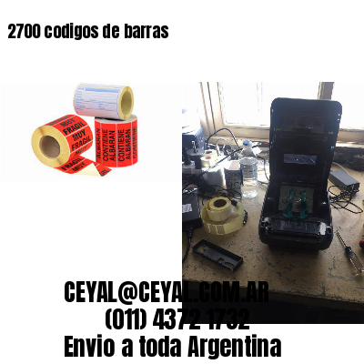 2700 codigos de barras