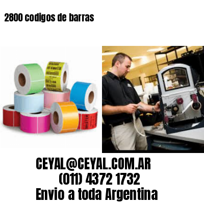 2800 codigos de barras