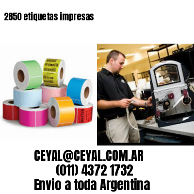 2850 etiquetas impresas
