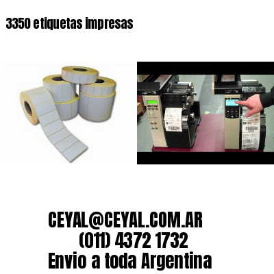 3350 etiquetas impresas