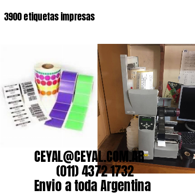 3900 etiquetas impresas