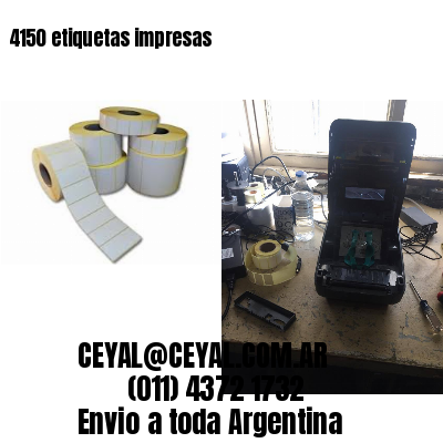 4150 etiquetas impresas