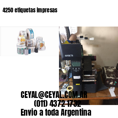 4250 etiquetas impresas