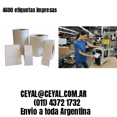 4600 etiquetas impresas