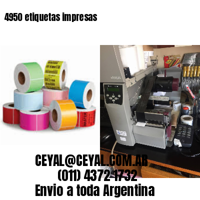 4950 etiquetas impresas