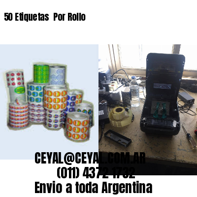 50 Etiquetas  Por Rollo