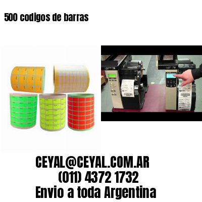 500 codigos de barras