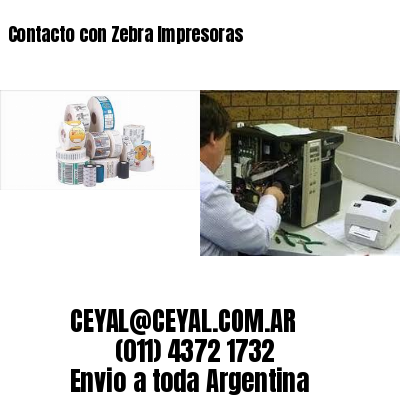 Contacto con Zebra Impresoras