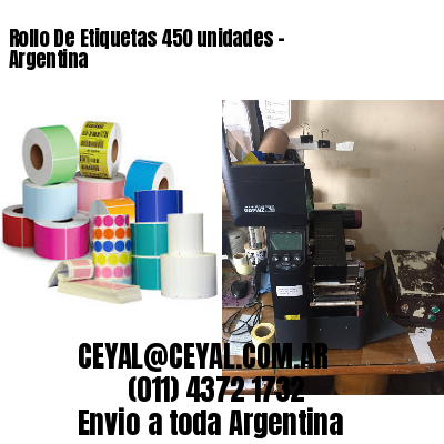 Rollo De Etiquetas 450 unidades – Argentina