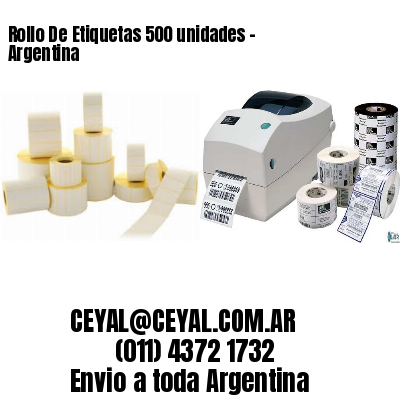 Rollo De Etiquetas 500 unidades – Argentina