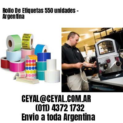 Rollo De Etiquetas 550 unidades – Argentina
