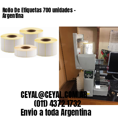 Rollo De Etiquetas 700 unidades – Argentina