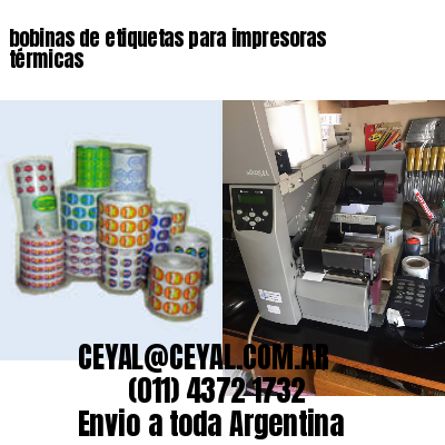 bobinas de etiquetas para impresoras térmicas