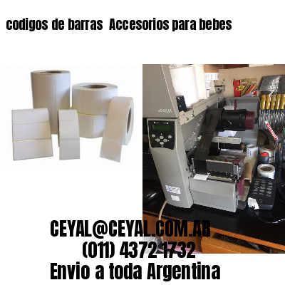codigos de barras 	Accesorios para bebes