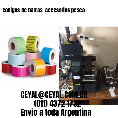 codigos de barras 	Accesorios pesca