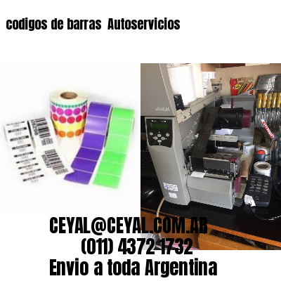 codigos de barras 	Autoservicios