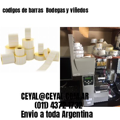 codigos de barras 	Bodegas y viñedos