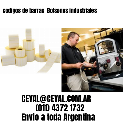 codigos de barras 	Bolsones industriales