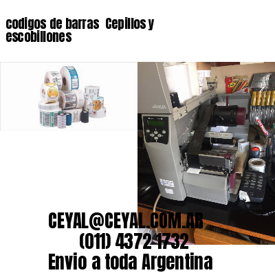codigos de barras 	Cepillos y escobillones