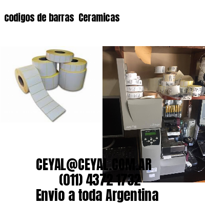codigos de barras 	Ceramicas