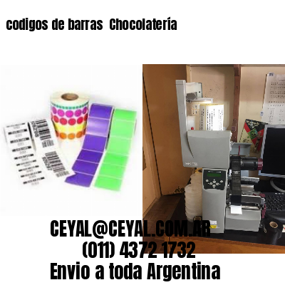codigos de barras 	Chocolatería