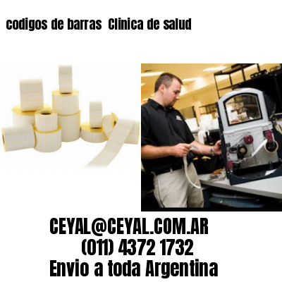 codigos de barras 	Clinica de salud