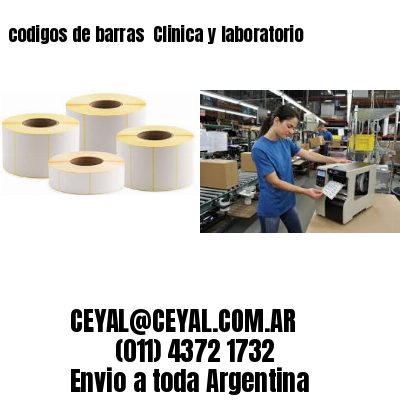 codigos de barras 	Clinica y laboratorio