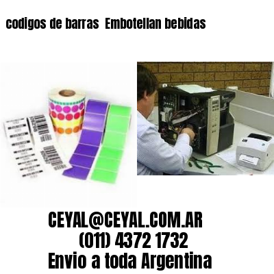 codigos de barras 	Embotellan bebidas
